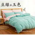 Set Bedding Set Lembut Mikrofiber Bersepuh Padat